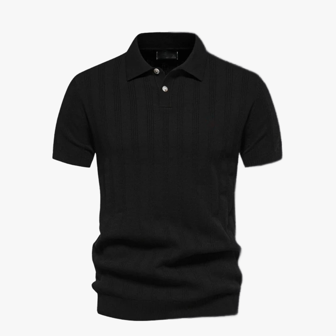 Structured knit polo shirt - Summer Promotion