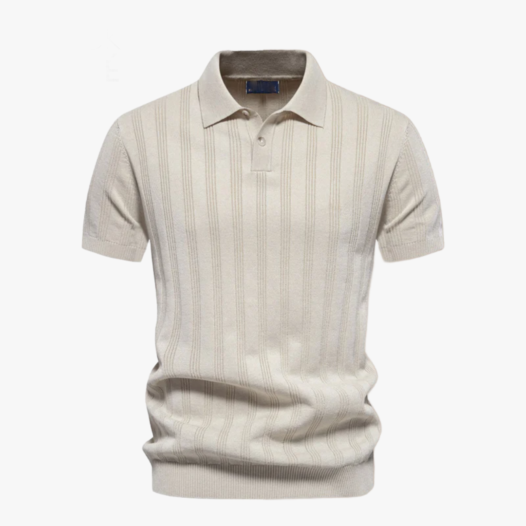Structured knit polo shirt - Summer Promotion
