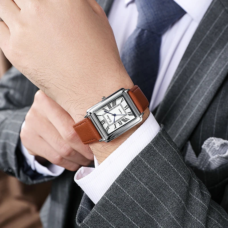 New rectangular luxury watch for men