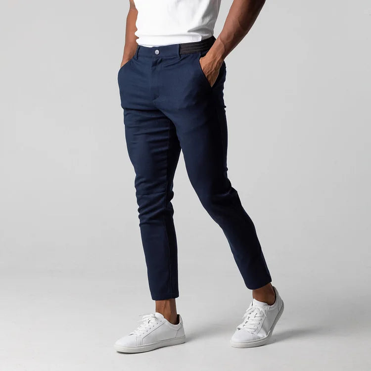 Premium Slim trousers with elongated effect (Free delivery)