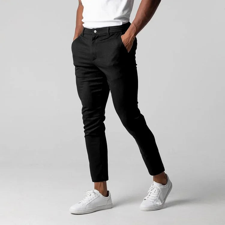 Premium Slim trousers with elongated effect (Free delivery)