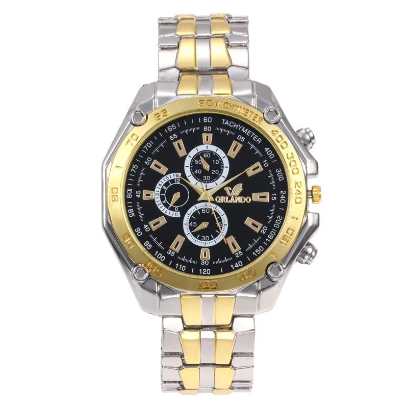 Classic quartz wristwatch for men