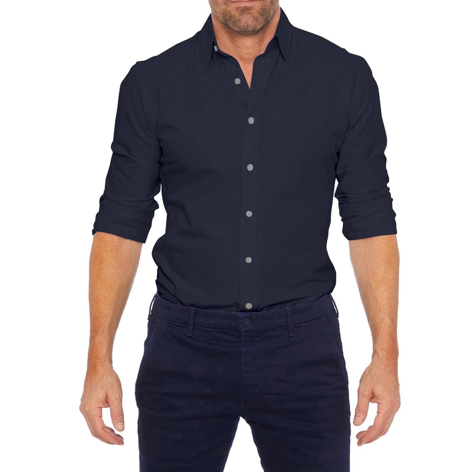 Slim shirt with special zip