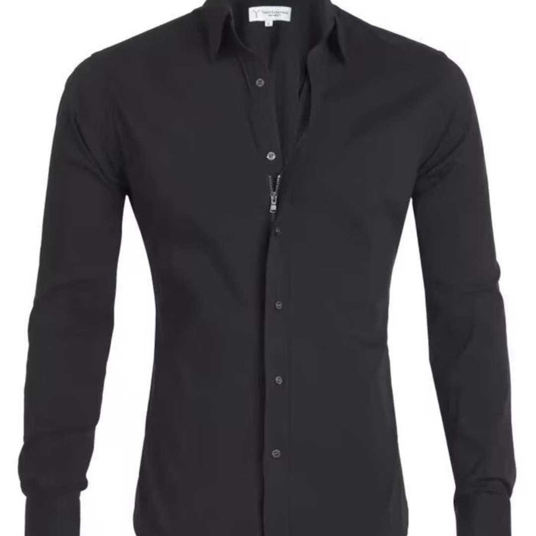 Slim shirt with special zip