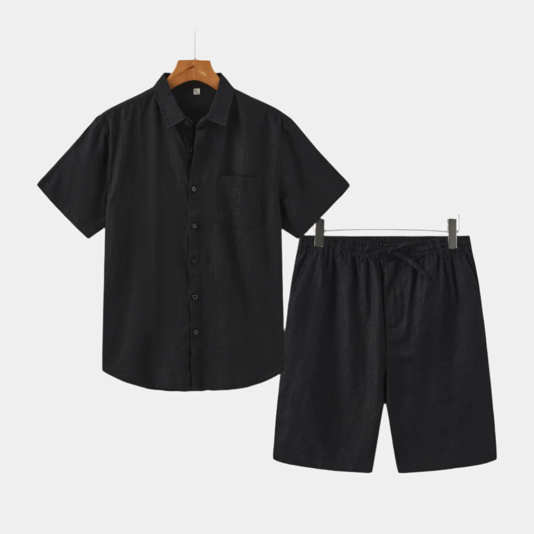 Athens Linen Shorts Set