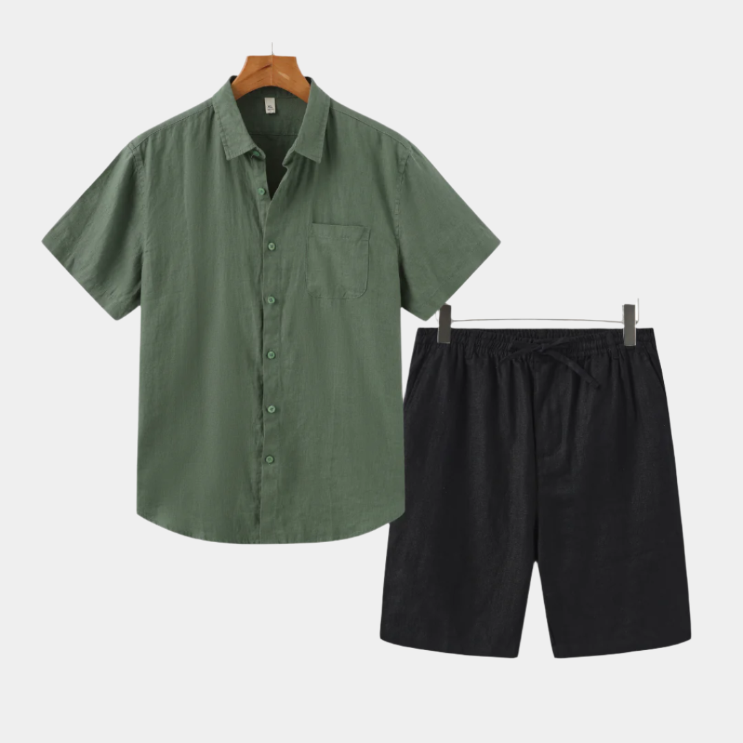 Athens Linen Shorts Set